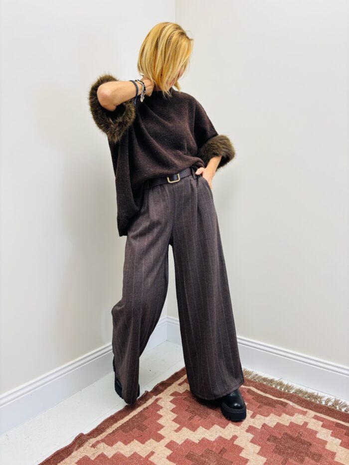 Pull Manches 3/4 à fausse fourrure amovible – Image 7