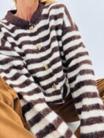 Gilet Rayé boutonné – Image 5