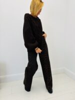 Jean Coupe Wide Leg imprimé animal – Image 3