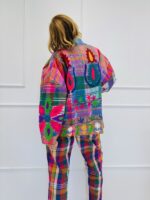 Veste Oversize à Carreaux brodée – Image 4