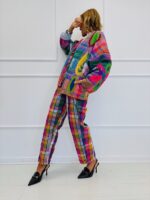 Veste Oversize à Carreaux brodée – Image 5
