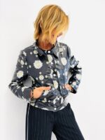 Veste Vinyle Fleurie