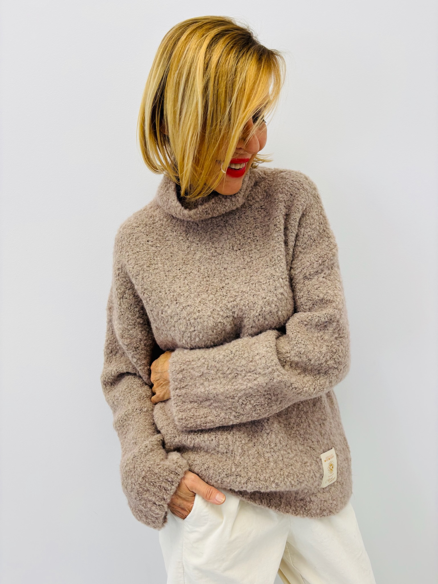 02511A1F-498A-4781-A719-A1DF122C7827 Pull Col montant – Kid mohair & laine – Image 7
