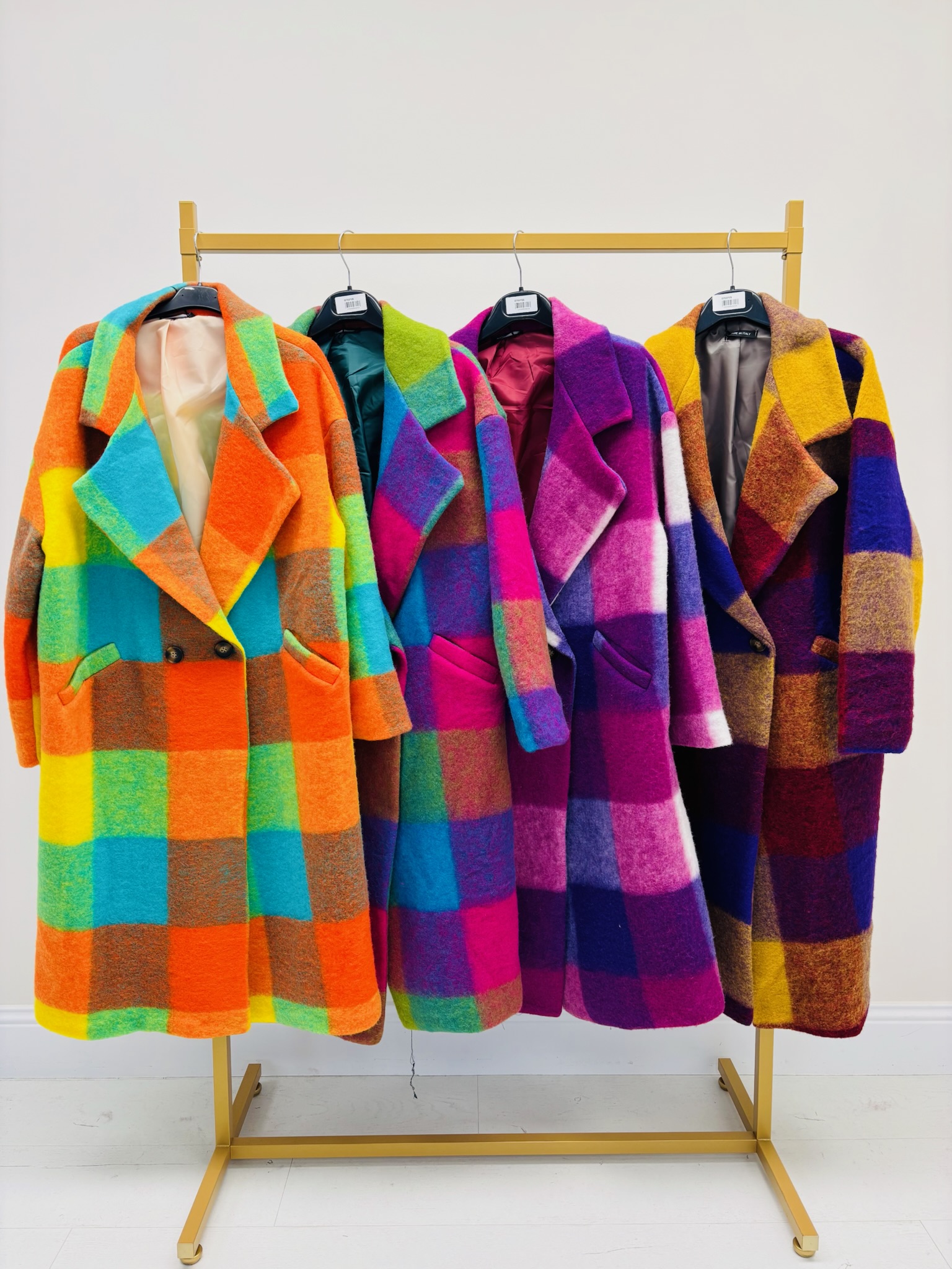 02BC0AE7-91CF-4C16-929C-75D25680C51D 🇮🇹 Manteau Long à Carreaux colorés – Image 2