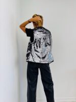 Gilet Sans Manches à Sequins Coton – Image 4