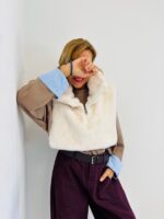 Faux Col en fausse fourrure