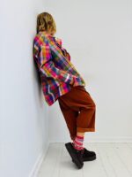 Tunique Oversize à Carreaux Multicolores – Image 3