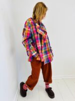 Tunique Oversize à Carreaux Multicolores – Image 4