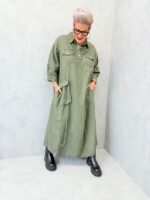 Robe chemise en jean – Grande Taille