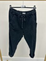 Pantalon en velours côtelé coupe détente avec lien à la taille – Image 6