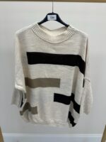 Pull oversize à motifs graphiques – Image 2