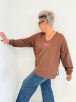 Sweat-shirt col v iconic – Image 3