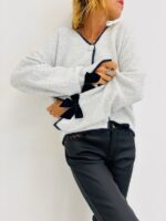 Gilet Bicolore chic & cosy – Détail couture contrasté – Image 6