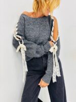 Pull Ajouré Manches nœuds – Image 3