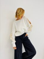Pull Ajouré Manches nœuds – Image 6