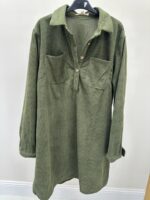 Robe chemise grande taille en velours côtelé – Élégance décontractée et confort absolu – Image 4