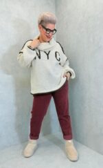 Pull oversize col roulé “NYC” – Esprit citadin et cocooning – Image 8