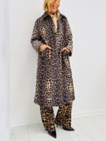 Trench Long Imprimé léopard – Allure féline et audacieuse – Image 2