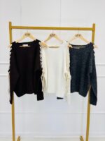 Pull Ajouré Manches nœuds – Image 2