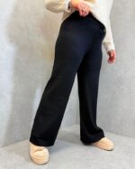 Pantalon large grande taille en maille douce – Confort & allure décontractée – Image 4