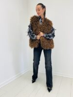 Gilet Sans Manches Fausse fourrure bouclée – Image 4