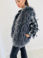 Gilet Sans Manches Fausse fourrure bouclée – Image 3