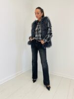 Gilet Sans Manches Fausse fourrure bouclée – Image 2
