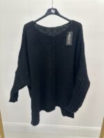 Pull grande taille– maille douce coupe asymétrique – Image 4