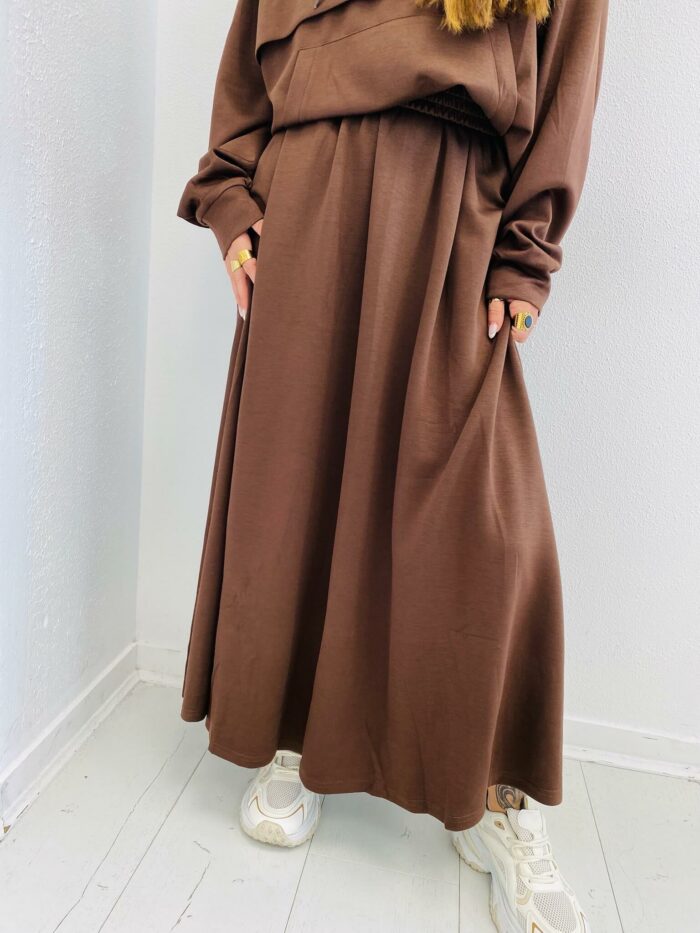 Jupe Fluide en viscose à taille élastiquée – Image 2