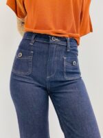 Jean Wide Flare taille haute – Image 2