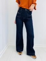 Jean Wide Flare taille haute