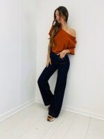 Jean Wide Flare taille haute – Image 3