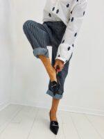 Pantalon Rayé en Coton – Image 2