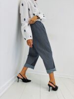 Pantalon Rayé en Coton – Image 4