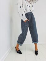 Pantalon Rayé en Coton