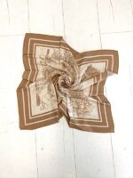 Foulard Imprimé Viscose & Soie