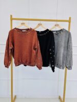 Sweat à œillets métalliques – Image 2