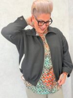 Veste zippée noire chic et confortable – Image 4