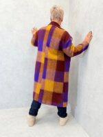 Manteau à carreaux coloré en laine – Image 6
