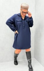 Robe chemise camel chic