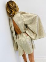 Combi-Short Satinée Manches évasées – Image 4