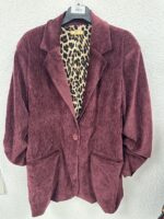 Blazer velours grande taille avec doublure imprimée – Image 6