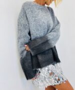 Pull Oversize Dégradé Strass