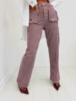 Pantalon Jeans Vichy Coupe Wide Leg – Image 6
