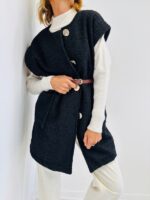 Veste Sans Manches en Laine bouillie – Image 5