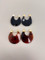 Boucles d’oreilles Résine effet Marbré – Image 2