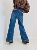 Jean Wide Leg brodé – Image 3