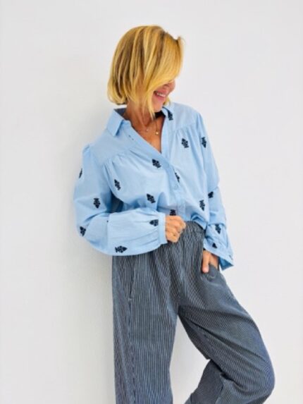 Chemise 100% Coton Brodée