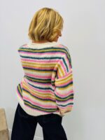 Pull Rayé Doux en maille mélangée – Image 2