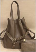 Sac Cabas en Simili cuir avec ceinture œillets – Image 3